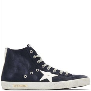 Golden Goose Navy Suede Francy New